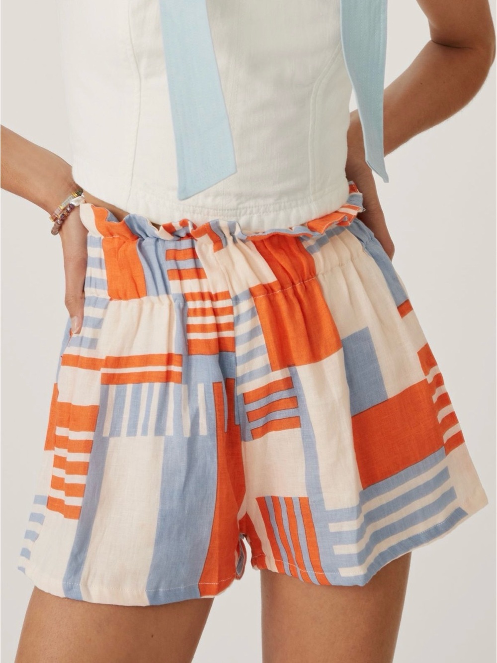 Anthropologie Faithfull the Brand Habana Linen Shorts Size 4 Small